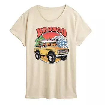 Женская футболка Ford Bronco с пляжным принтом Licensed Character, бежевый