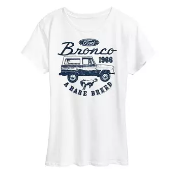 Женская футболка Ford Vintage Bronco Rare Breed с рисунком Licensed Character, белый