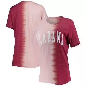 Женская футболка Gameday Couture Crimson Alabama Crimson Tide Find Your Groove с раздельным краем