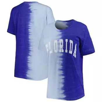 Женская футболка Gameday Couture Royal Florida Gators Find Your Groove с раздельным краем