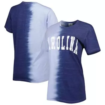 Женская футболка Gameday Couture темно-синего цвета North Carolina Tar Heels Find Your Groove с разделенным краем