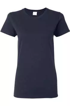 Женская футболка Gildan Heavy Cotton, темно-синий