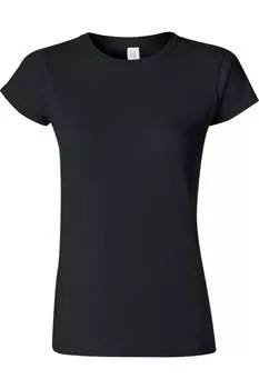 Женская футболка Gildan Softstyle, черный