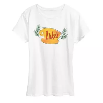 Женская футболка Gilmore Girls Luke's Coffee Cup с графическим рисунком Licensed Character, белый