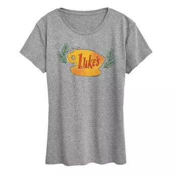 Женская футболка Gilmore Girls Luke's Coffee Cup с графическим рисунком Licensed Character, цвет Heather Gray