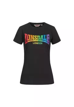 Женская футболка HAPPISBURG LONSDALE, черный