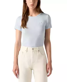 Женская футболка Hayes с коротким рукавом и круглым вырезом, приталенная Levi's, синий