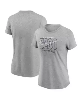 Женская футболка heathered charcoal 2021 mlb all-star game 5280 Nike, мульти