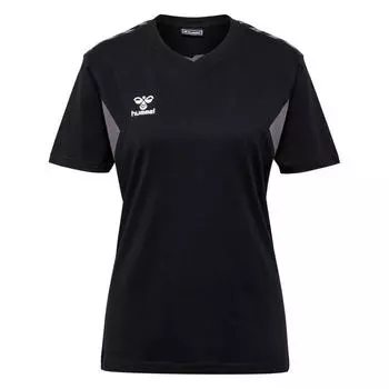 Женская футболка Hmlauuthentic Co из переработанной ткани для мультиспорта HUMMEL, цвет schwarz