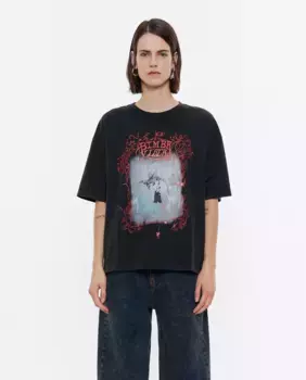 Женская футболка из 100% хлопка с логотипом Bimba y Lola, черный