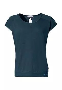 Женская футболка из переработанного сырья VAUDE, цвет Dark Sea