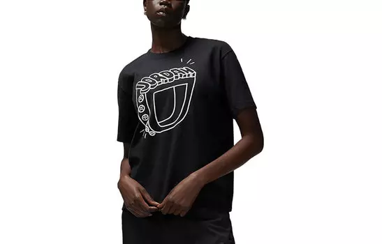 Женская футболка Jordan, цвет Black