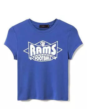Женская футболка Junk Food Clothing НФЛ Los Angeles Rams Baby Tee, синий