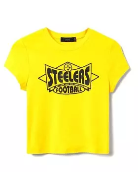 Женская футболка Junk Food Clothing НФЛ «Питтсбург Стилерс» для малышей, желтый
