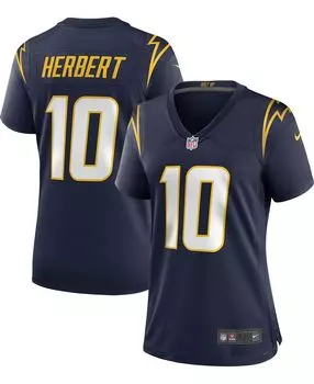 Женская футболка Justin Herbert Navy Los Angeles Chargers Alternate Game Джерси Nike, темно-синий