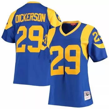 Женская футболка команды Mitchell & Ness Eric Dickerson Royal Los Angeles Rams Legacy Replica Team