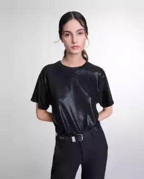 Женская футболка ламе Maje, многоцветный