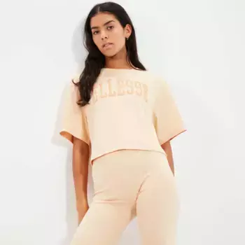 Женская футболка Lanetto Cropped Tee Shirt ellesse Ellesse, коричневый