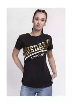 Женская футболка LANGRICK LONSDALE, черный