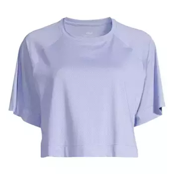Женская футболка Laser Mesh Crop Tee Casall, цвет Azul Cielo