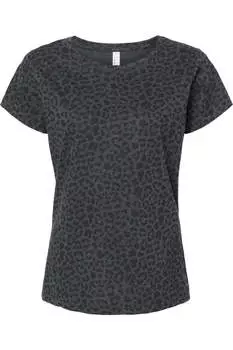 Женская футболка LAT Fine Jersey, цвет black leopard