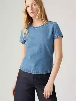 Женская футболка levi's wellthread, цвет Garden Stone - Light Wash