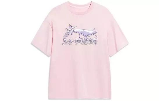 Женская футболка LiNing Sports Fashion Collection, светло-розовая