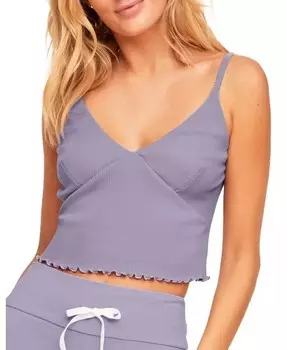 Женская футболка Lounge с V-образным вырезом Jojo Adore Me, фиолетовый