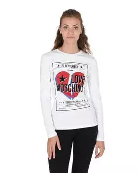 Женская футболка Love Moschino, белый