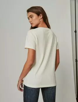 Женская футболка Lucky Brand Happy Days Is Beer Again, белый