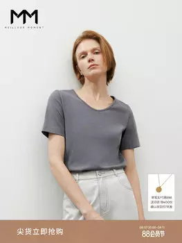 Женская футболка Mai Meng из ледяного шелка, темно-серый