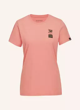 Женская футболка mammut massone wagon MAMMUT, красный