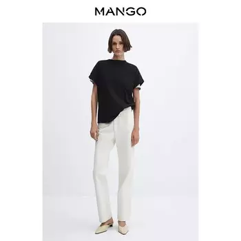 Женская футболка Mango базовая, белый