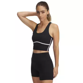 Женская футболка Meridian Piped Crop Tank Under Armour, чёрный