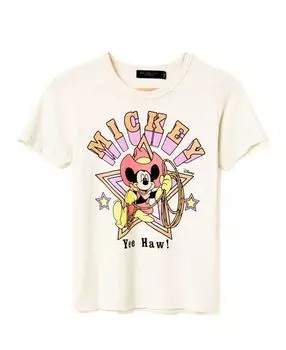 Женская футболка Mickey Rodeo Original Junk Food Clothing, коричневый/бежевый