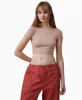 Женская футболка micro crop COTTON ON