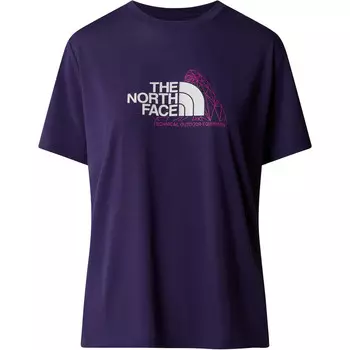 Женская футболка Mountain Foundation The North Face, фиолетовый