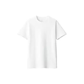 Женская футболка Muji с двойным плетением, черный