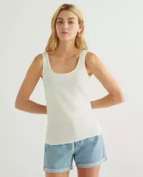 Женская футболка на бретелях с круглым вырезом Guitare, цвет Crudo