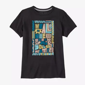 Женская футболка «Нам всем нужен Ringer Responsibili» Patagonia, черный