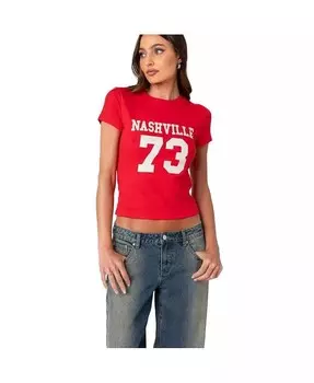 Женская футболка «Нэшвилл» Edikted, красный