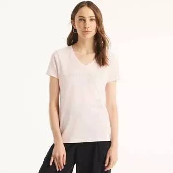 Женская футболка Nautica с V-образным вырезом, цвет cradle pink