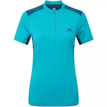 Женская футболка Nava на молнии Mountain Equipment, бирюзовый