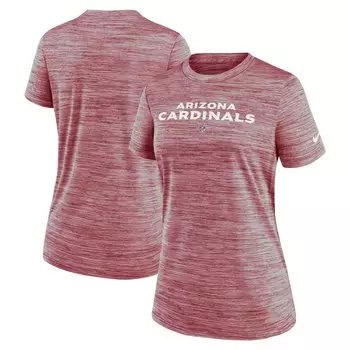 Женская футболка Nike Cardinal Arizona Cardinals Sideline Velocity Performance Nike