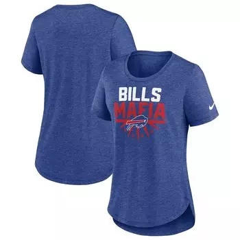 Женская футболка Nike Heather Royal Buffalo Bills Local Fashion Tri-Blend Nike