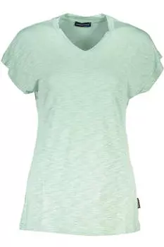 Женская футболка North Sails хлопковая с v-образным вырезом, зеленый