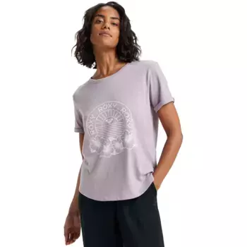 Женская футболка Oceanwave Regular Slub Roxy, фиолетовый