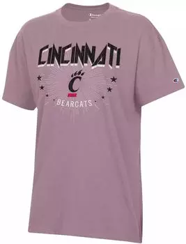Женская футболка оверсайз Champion Cincinnati Bearcats Purple Core