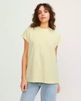 Женская футболка оверсайз с короткими рукавами Jack & Jones, желтый