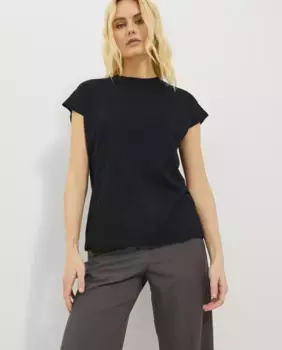 Женская футболка оверсайз с короткими рукавами Jack & Jones, черный